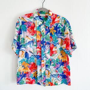 Vintage Women's Alfred Dunner Size 12 Button Up Top